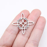 WYSIWYG 10pcs 30x30mm Antique Silver Color Irish Knot Charms For Jewelry Making