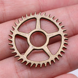 WYSIWYG 10pcs 30x30mm Gear Charms Pendants For Jewelry Making DIY Jewelry Findings Jewelry Accessories