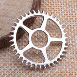 WYSIWYG 10pcs 30x30mm Gear Charms Pendants For Jewelry Making DIY Jewelry Findings Jewelry Accessories