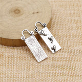 WYSIWYG 10pcs 31x10mm Hearts Charms Antique Silver Color Pendant Charms For Jewelry Making Jewelry Accessories
