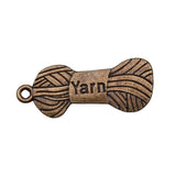 WYSIWYG 10pcs 31x12mm Yarn Woolen Charm Pendants For Jewelry Making Antique Silver Color Woolen Yarn Pendants Charm Yarn