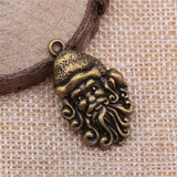 WYSIWYG 10pcs 31x19mm Christmas Santa Claus Charms For Jewelry Making 2 Colors Antique Silver Plated Antique Bronze Plated