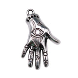 WYSIWYG 10pcs 31x20mm 2 Colors Mysterious Eye Palm Charms For Jewelry Making DIY Jewelry Findings