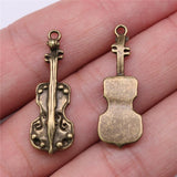 WYSIWYG 10pcs 32x11mm Cello Charms Pendants For Jewelry Making DIY Jewelry Findings Jewelry Accessories
