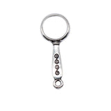 10pcs 32x13mm Antique Silver Color Magnifying Glass Charms For Jewelry Making