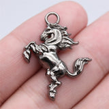 WYSIWYG 10pcs 32x24mm 4 Colors Horse Charms Pendant For Jewelry Making DIY Jewelry Findings