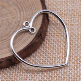 10pcs 32x35mm 3 Colors Hollow Heart Connector Charms Pendant For Jewelry Making DIY Jewelry Findings EF4000