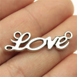 10pcs 33x10mm Love Word Charms Love Connector Charm Word Love Charms For Jewelry Making ef4473