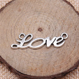 10pcs 33x10mm Love Word Charms Love Connector Charm Word Love Charms For Jewelry Making ef4473