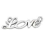 10pcs 33x10mm Love Word Charms Love Connector Charm Word Love Charms For Jewelry Making ef4473