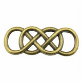 10pcs 33x12mm Double Infinity Charm Double Infinity Charm Connector Double Infinity Connector Charm ef3784