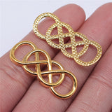 10pcs 33x12mm Double Infinity Charm Double Infinity Charm Connector Double Infinity Connector Charm ef3784
