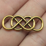 10pcs 33x12mm Double Infinity Charm Double Infinity Charm Connector Double Infinity Connector Charm ef3784