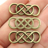 10pcs 33x12mm Double Infinity Charm Double Infinity Charm Connector Double Infinity Connector Charm ef3784