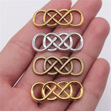 10pcs 33x12mm Double Infinity Charm Double Infinity Charm Connector Double Infinity Connector Charm ef3784