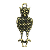 WYSIWYG 10pcs 33x12mm Owl Connector Charms DIY Jewelry Findings Antique Silver Color Antique Bronze Color For Jewelry Making