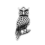 WYSIWYG 10pcs 33x15mm Owl Charms For Jewelry Making Jewelry Accessories Antique Silver Plated Antique Bronze Plated