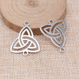 10pcs 33x26mm Antique Silver Color Celtic Knot Connector For Jewelry Making EF4208