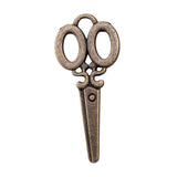 WYSIWYG 10pcs 34x15mm Scissors Charms For Jewelry Making Jewelry Accessories Antique Silver Plated Antique Bronze Plated