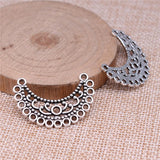 WYSIWYG 10pcs 34x20mm Earring Connector Antique Silver Color For DIY Jewelry Making Jewelry Findings Jewelry Accessories