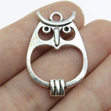 WYSIWYG 10pcs 34x24mm Owl Charms For Jewelry Making Jewelry Accessories Antique Silver Plated Antique Bronze Plated