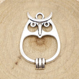 WYSIWYG 10pcs 34x24mm Owl Charms For Jewelry Making Jewelry Accessories Antique Silver Plated Antique Bronze Plated