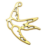 WYSIWYG 10pcs 34x25mm Pigeon Charms Antique Gold Color For DIY Jewelry Making Zinc Alloy Charms Pendant Jewelry Findings