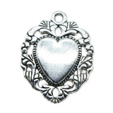 WYSIWYG 10pcs 34x26mm Antique Bronze Heart Pendant Charm Heart Pendant Charm Heart Charm h0120