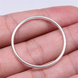 WYSIWYG 10pcs 34x34mm Circle Charms For Jewelry Making DIY Jewelry Findings Antique Silver Color Zinc Alloy Charms Pendant