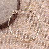 WYSIWYG 10pcs 34x35mm/44x42mm Charms Geometric High Quality KC Gold Color Charms For Earring Making DIY Jewelry Accessories