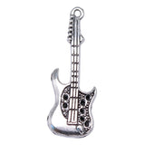WYSIWYG 10pcs 36x12mm Instruments Guitar Charm Pendants For Jewelry Making Guitar Setting Pendants Charm Guitar