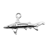 WYSIWYG 10pcs 36x20mm Pendant Fish Fish Shark Charm Pendants For Jewelry Making 2 Colors Shark Pendants