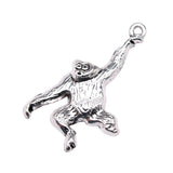 WYSIWYG 10pcs 36x21mm Monkey Charms For Jewelry Making Antique Silver Plated Antique Bronze Color Jewelry Findings