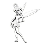 WYSIWYG 10pcs 36x27mm Fairy Charms Antique Silver Color Pendant Charms For Jewelry Making Jewelry Findings