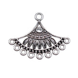 WYSIWYG 10pcs 36x29mm Sector Porous Earrings Connector For Jewelry Making Earring Connector Charms