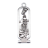 WYSIWYG 10pcs 37x13mm Antique Silver Color Egyptian Pharaoh Eye Of Horus Charms For Jewelry Making