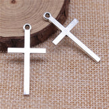 WYSIWYG 10pcs 38x20mm Antique Silver Color Cross Charms Pendant For Jewelry Making DIY Jewelry Findings