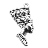 WYSIWYG 10pcs 39x20mm Woman Head Charms For Jewelry Making Antique Silver Color Charm Pendant Jewelry Accessories
