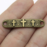 WYSIWYG 10pcs 39x8mm Cross Connector Pendants Cross Connector For Jewelry Making Cross Connector Charm Pendants