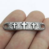 WYSIWYG 10pcs 39x8mm Cross Connector Pendants Cross Connector For Jewelry Making Cross Connector Charm Pendants