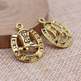WYSIWYG 10pcs 4 Colors 25x19mm Cowboy Boots Horse Shoe Charms For Jewelry Making DIY Jewelry Findings