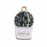 WYSIWYG 10pcs 4 Styles KC Gold Color Cactus Charms For Jewelry Making DIY Jewelry Findings