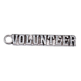 WYSIWYG 10pcs 41x7mm Antique Silver Color Volunteer Volunteer Plaque Charms For Jewelry Making