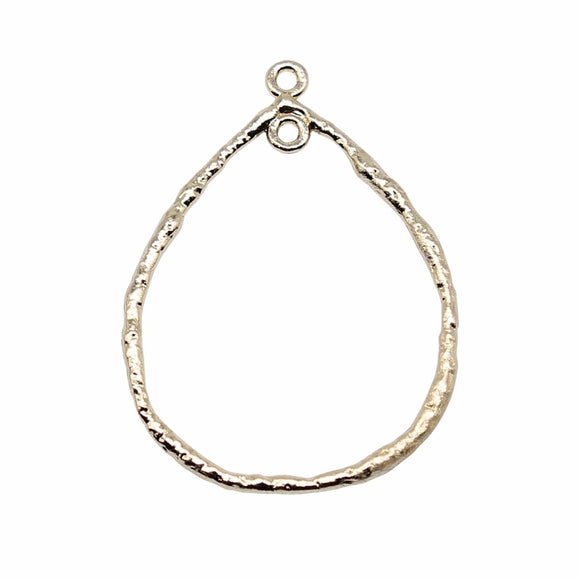 WYSIWYG 10pcs 42x30mm KC Gold Color Water Drop Earring Connector For Jewelry Making DIY Jewelry Findings