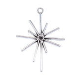 WYSIWYG 10pcs 42x31mm Antique Silver Color Light Charms For Jewelry Making