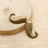 WYSIWYG 10pcs 44x18mm Beard Charms Antique Bronze Color Charms For Jewelry Making Jewelry Findings
