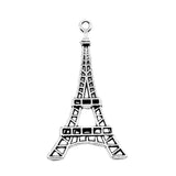 WYSIWYG 10pcs 44x24mm Eiffel Tower Charms DIY Jewelry Findings Antique Silver Color Antique Bronze Color For Jewelry Making