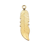 WYSIWYG 10pcs 45mm 3 Colors Antique Silver Color Antique Bronze Gold Color Colro Feather Pendants Charm Feather Charm Feather