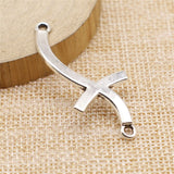 WYSIWYG 10pcs 45x20mm Cross Connector Charms DIY Jewelry Findings Antique Silver Color Antique Bronze Color For Jewelry Making