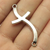 WYSIWYG 10pcs 45x20mm Cross Connector Charms DIY Jewelry Findings Antique Silver Color Antique Bronze Color For Jewelry Making